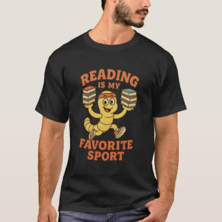 Camiseta La lectura es mi deporte favorito Libro de ejercic