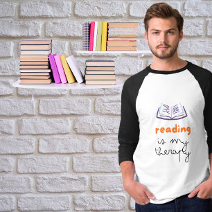 Camiseta la lectura es mi terapia