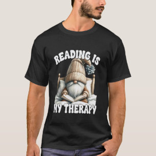 Camiseta La lectura es mi terapia divertido padre maestro g