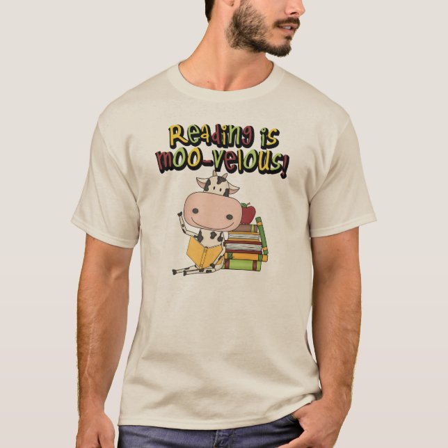 Camiseta La lectura es MOO-velous (Anverso)
