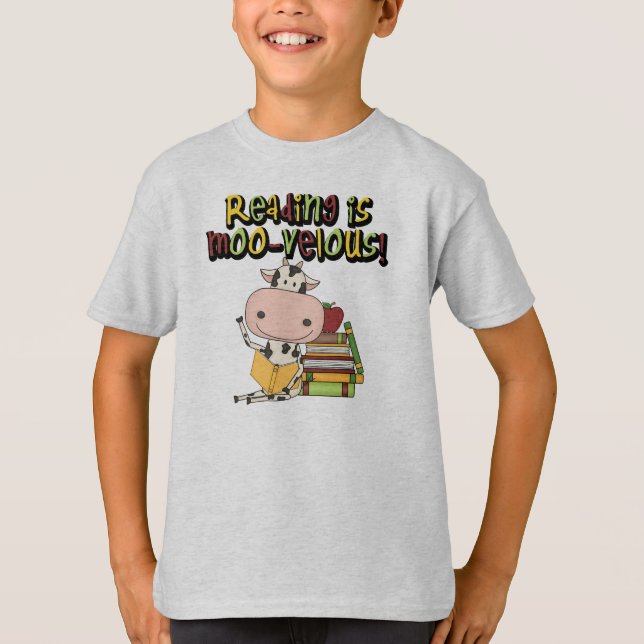Camiseta La lectura es MOO-velous (Anverso)