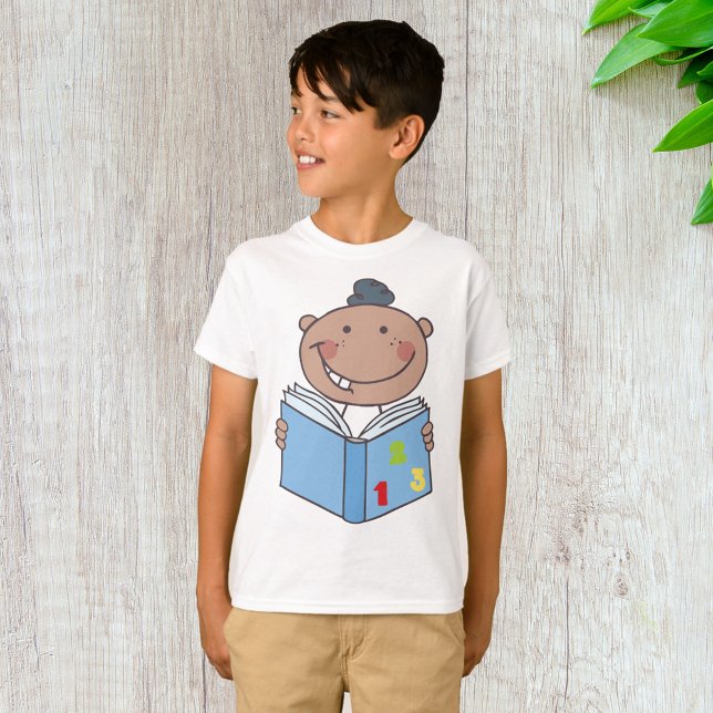 Camiseta La lectura infantil de un libro de matemáticas (Subido por el creador)