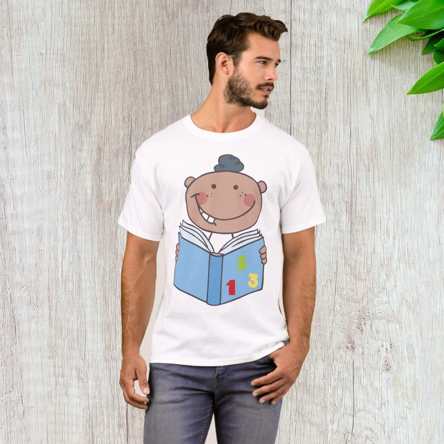 Camiseta La lectura infantil de un libro de matemáticas (Subido por el creador)