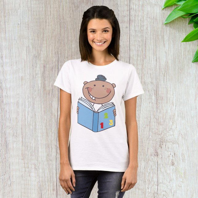 Camiseta La lectura infantil de un libro de matemáticas (Subido por el creador)