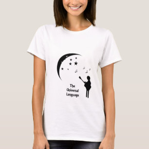 Camiseta La lengua universal - música con la luna