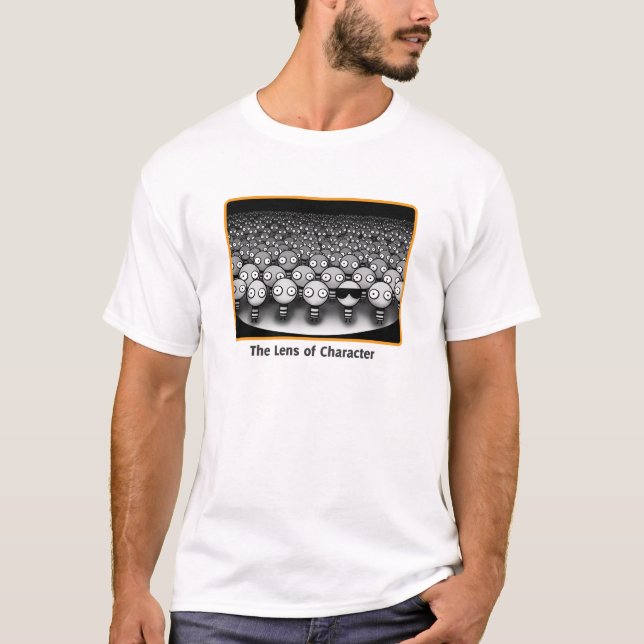 Camiseta La lente del carácter (Anverso)