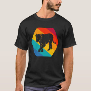 Camiseta La leona retro predatorio gato zoológico Safari Vi