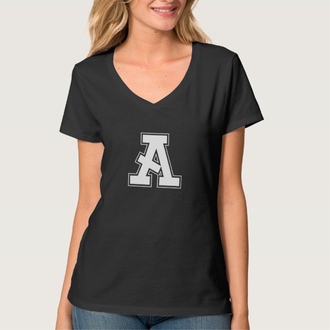 Camiseta La letra A para componer palabras (Anverso)