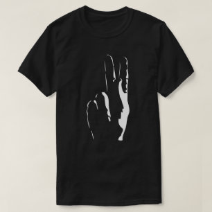 Camiseta la letra K en lenguaje de signos