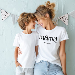 Camiseta La letra negra de mamá establecida