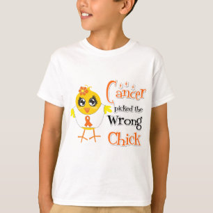 Camiseta La leucemia escogió el polluelo incorrecto