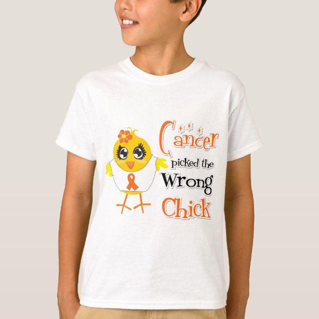 Camiseta La leucemia escogió el polluelo incorrecto (Anverso)