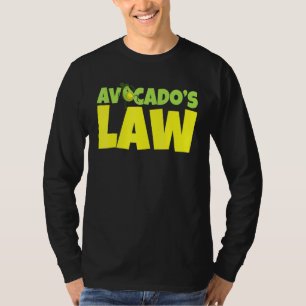Camiseta La ley de aguacate Avogadro Go Vegan