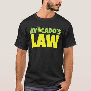 Camiseta La ley de aguacate Avogadro Go Vegan