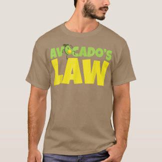 Camiseta La ley de aguacate Avogadro Go Vegan