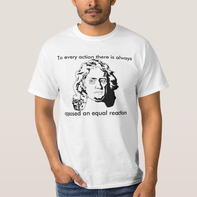 Camiseta La ley de Newton (Anverso)
