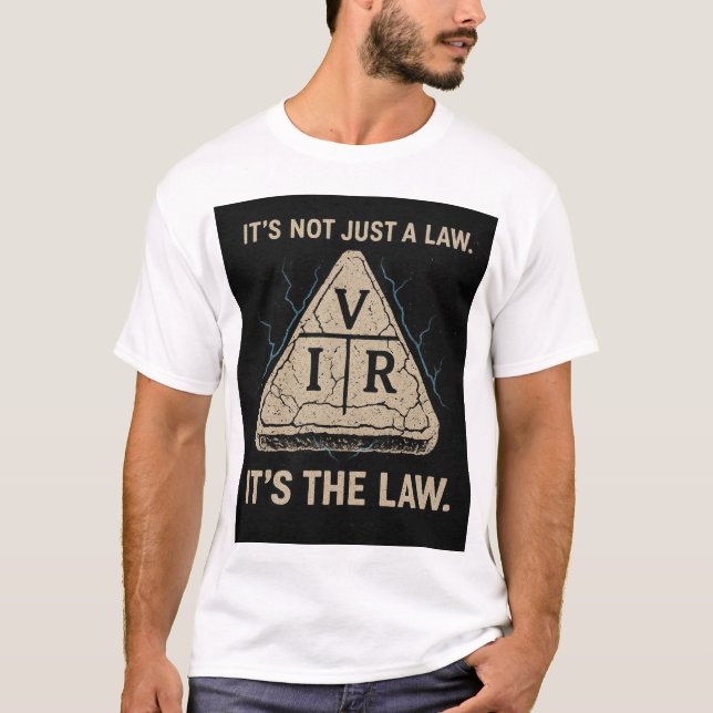 Camiseta La Ley de Ohm Humor de Ingeniero: Es La Ley (Anverso)