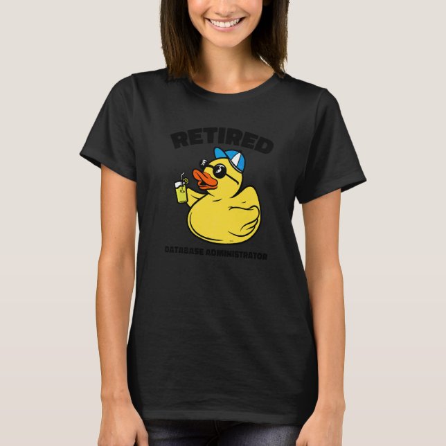 Camiseta La leyenda administrador de base de datos jubilado (Anverso)