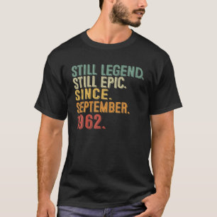 Camiseta La leyenda de 60 años sigue siendo épica en septie
