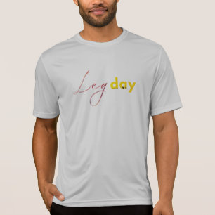 Camiseta La leyenda de la tipografía en rojo y amarillo
