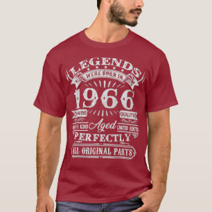 Camiseta La Leyenda De Regalos De 55 Años Nació En 1966 55ª