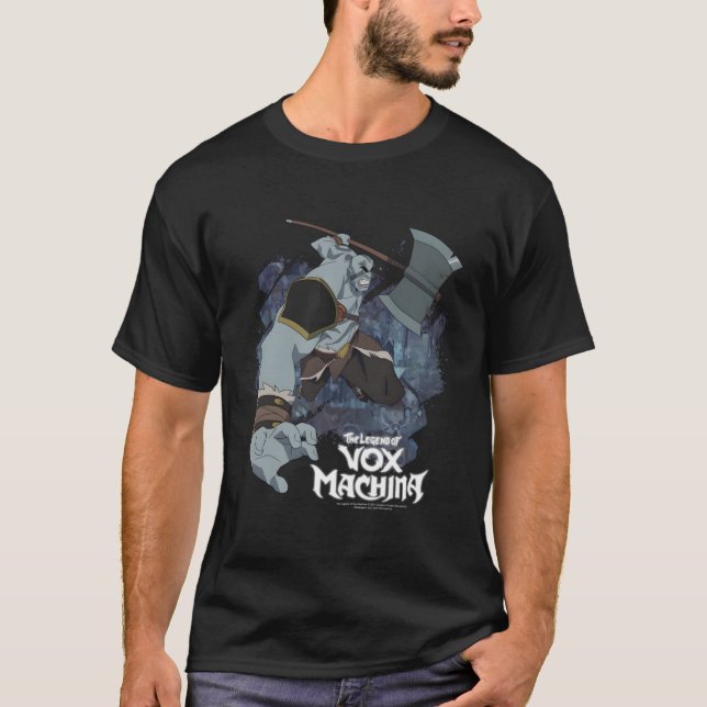 Camiseta La Leyenda De Vox Machina Grog Strongjaw Con Eca (Anverso)