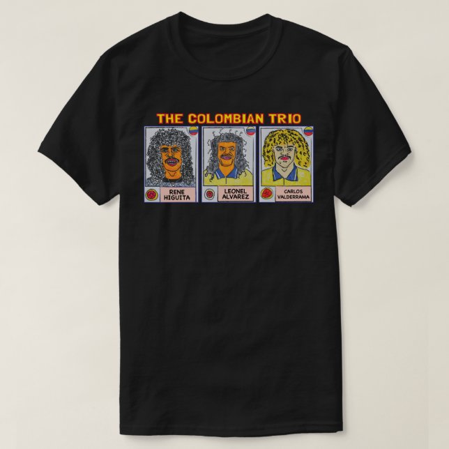Camiseta La leyenda del fútbol colombiano Carlos Valderrama (Diseño del anverso)