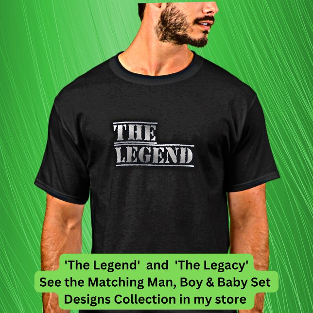 Camiseta La leyenda del hijo del padre del legado coincide (Subido por el creador)