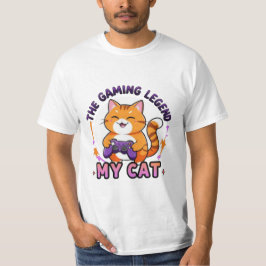 Camiseta La leyenda del juego - Mi gato | Gracioso Gamer Ca