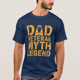 Camiseta La leyenda del mito de papá veterano, el día del p