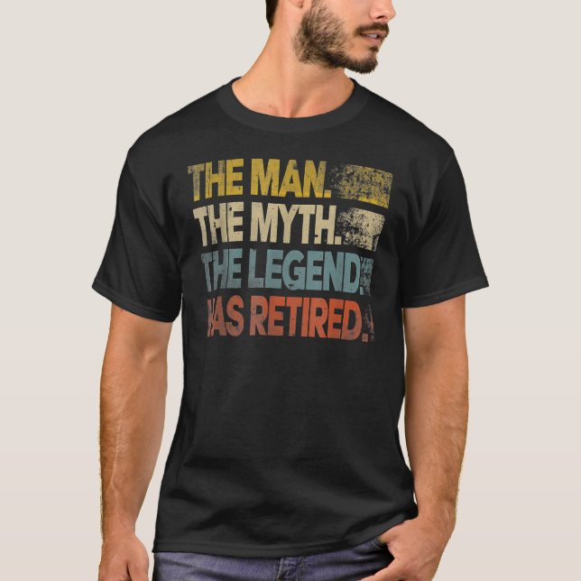 Camiseta La leyenda del mito del hombre ha retirado al abue (Anverso)