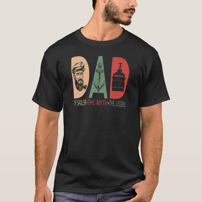 Camiseta La leyenda del mito del padre marinero, Mythos Leg (Anverso)