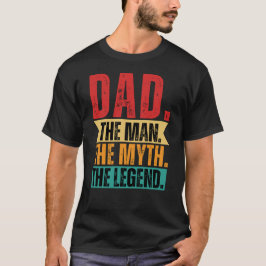 Camiseta La leyenda del mito del padre retro gracioso angus