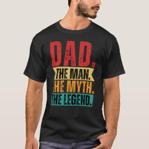Camiseta La leyenda del mito del padre retro gracioso angus