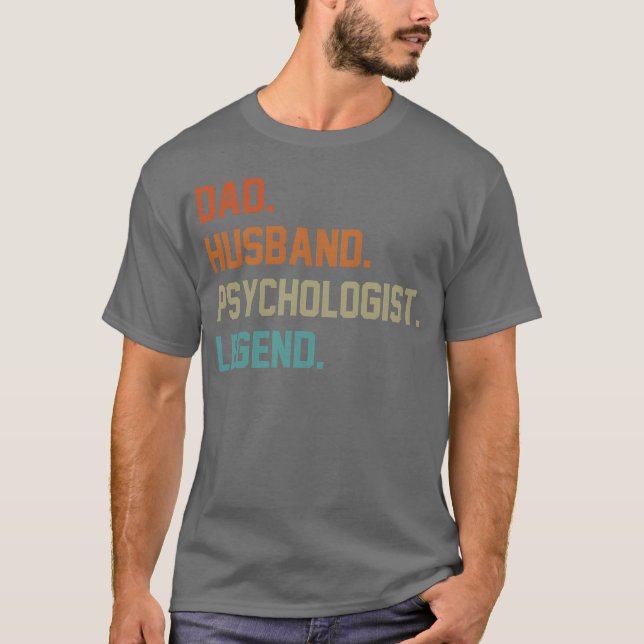 Camiseta La leyenda del psicólogo del marido de papá para e (Anverso)
