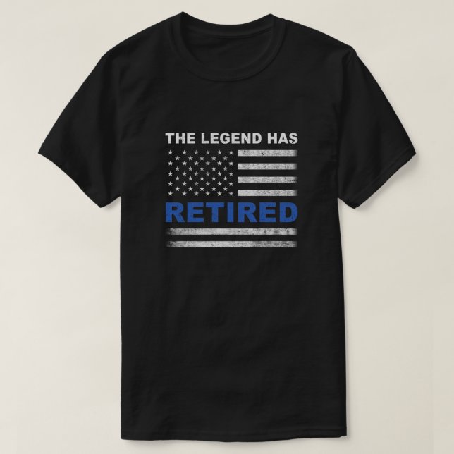 Camiseta La Leyenda Ha Retirado A La Jubilación G De Oficia (Diseño del anverso)