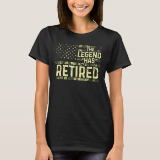 Camiseta La Leyenda Ha Retirado El Ejército Para Hombres Mu