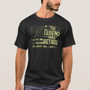 Camiseta La leyenda ha retirado el retiro de la bandera mil