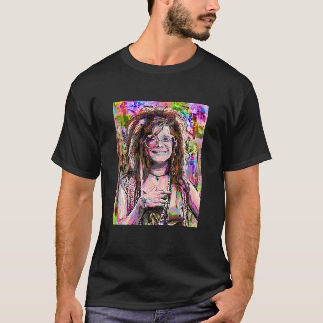 Camiseta La leyenda Janis Hippie Joplin (Anverso)