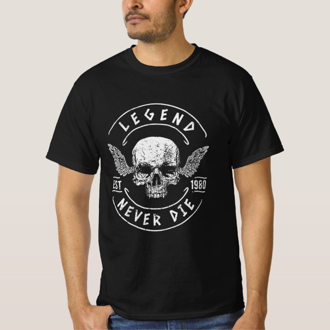 Camiseta La leyenda nunca muere 1980 (Anverso)