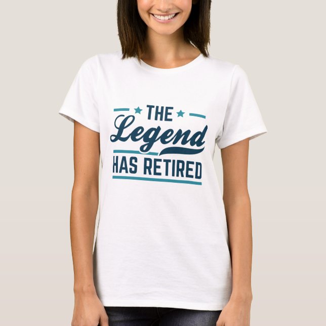 Camiseta La leyenda se ha retirado (Anverso)