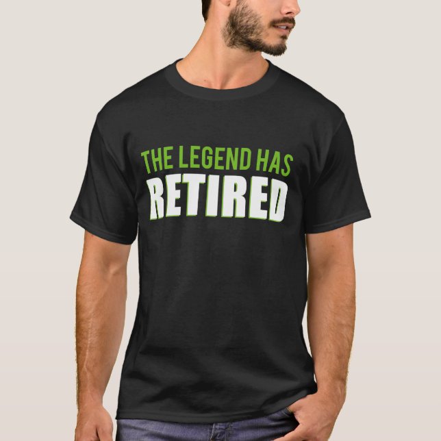 Camiseta La leyenda se ha retirado (Anverso)