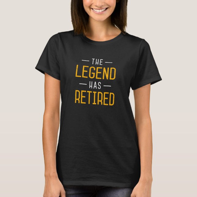 Camiseta La Leyenda Se Ha Retirado. (Anverso)
