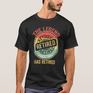 Camiseta La Leyenda Se Ha Retirado De La Graciosidad Retro 