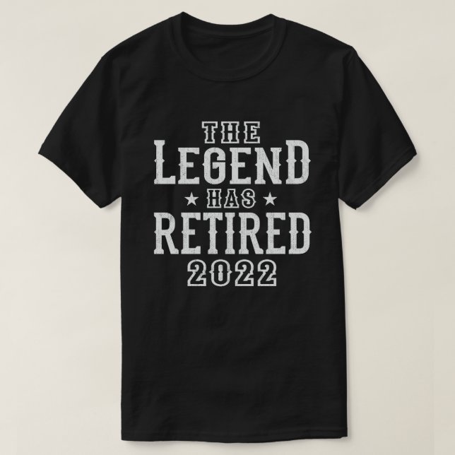 Camiseta La leyenda se ha retirado el regalo de jubilación  (Diseño del anverso)