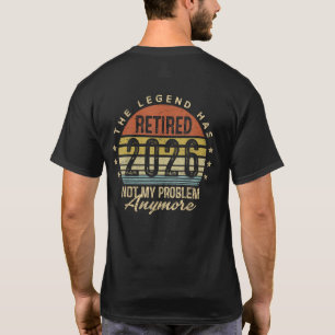 Camiseta La Leyenda Se Ha Retirado Gráfico Retro Atardecer 