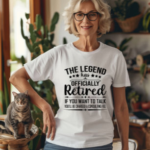 Camiseta La leyenda se ha retirado oficialmente como un fug