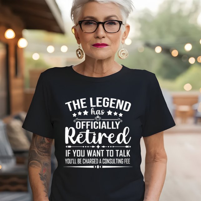 Camiseta La leyenda se ha retirado oficialmente como un fug (Subido por el creador)