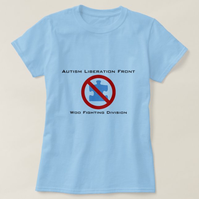Camiseta La liberación del autismo corteja luchar (Diseño del anverso)