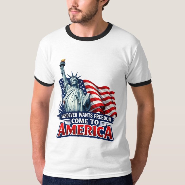 Camiseta La libertad comienza aquí (Anverso)